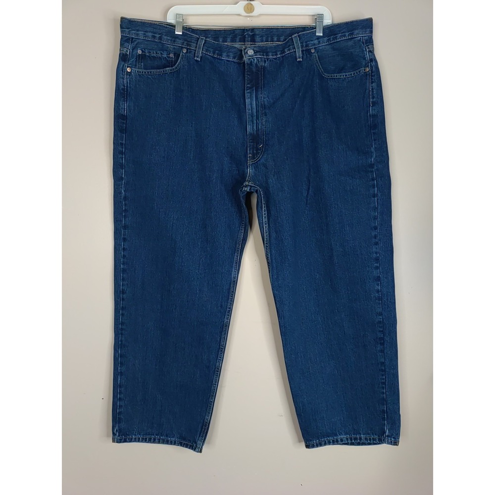 Levi Strauss 550‎ Tapered Relax Fit Blue Cotton Denim Jeans Size 52x30